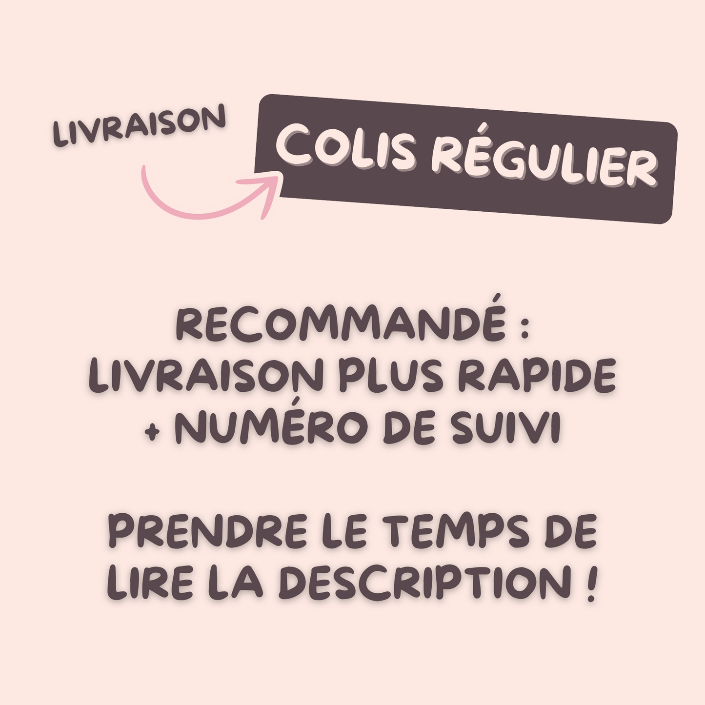 Livraison – Colis régulier (Avec suivi)