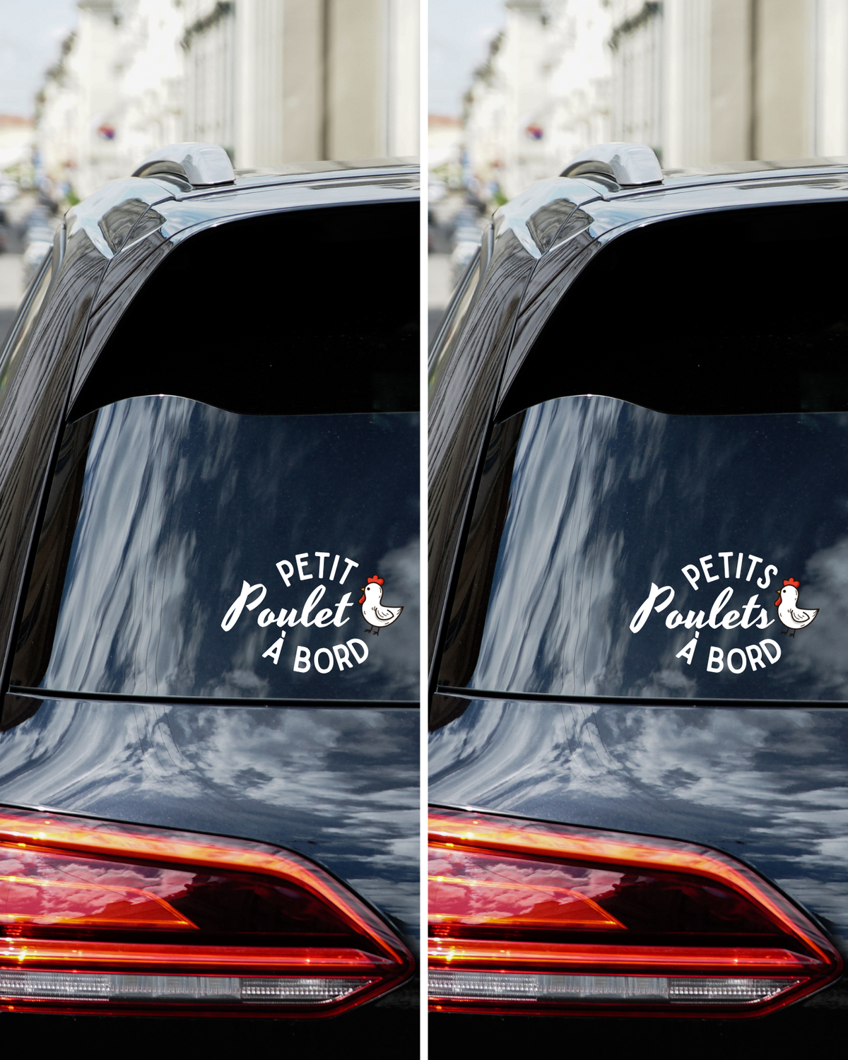 Autocollant pour voiture - Petit poulet
