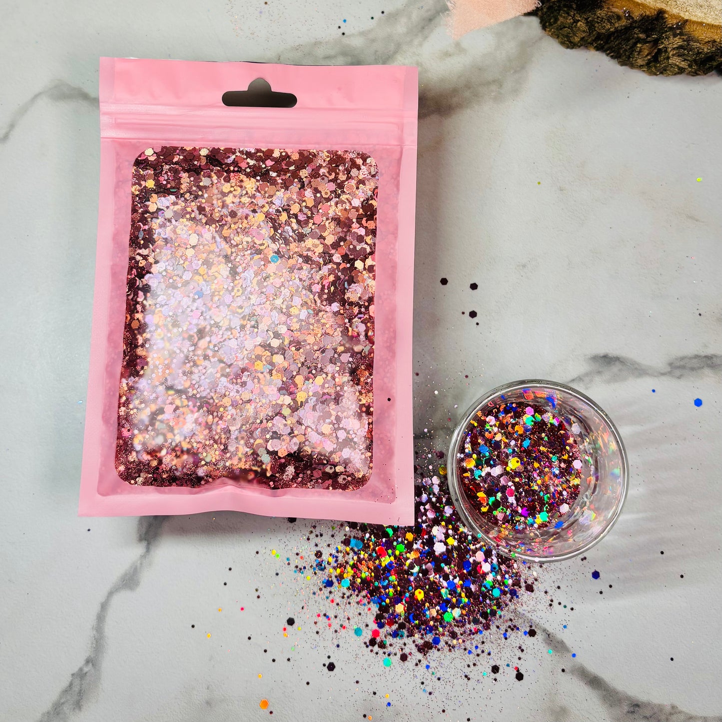 Paillettes holographiques | Rose gold