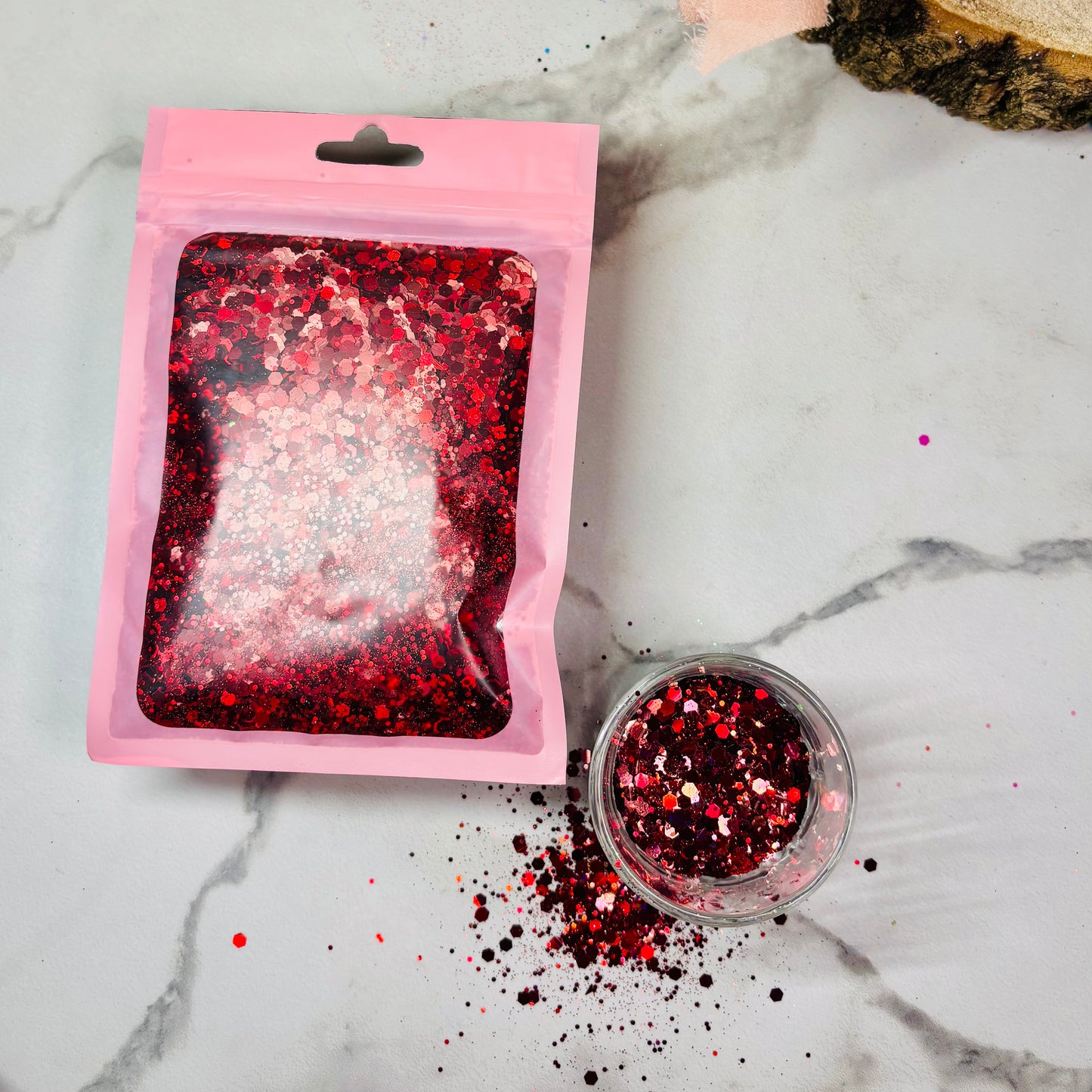 Paillettes holographiques | Rouge