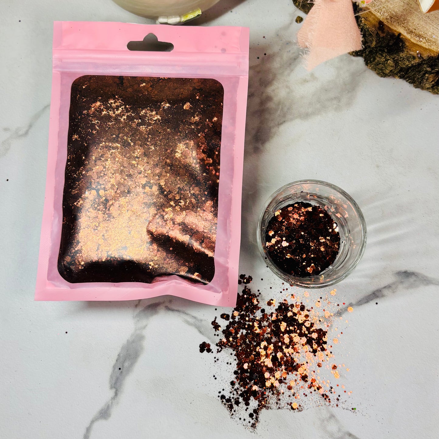 Paillettes holographiques | Chocolat