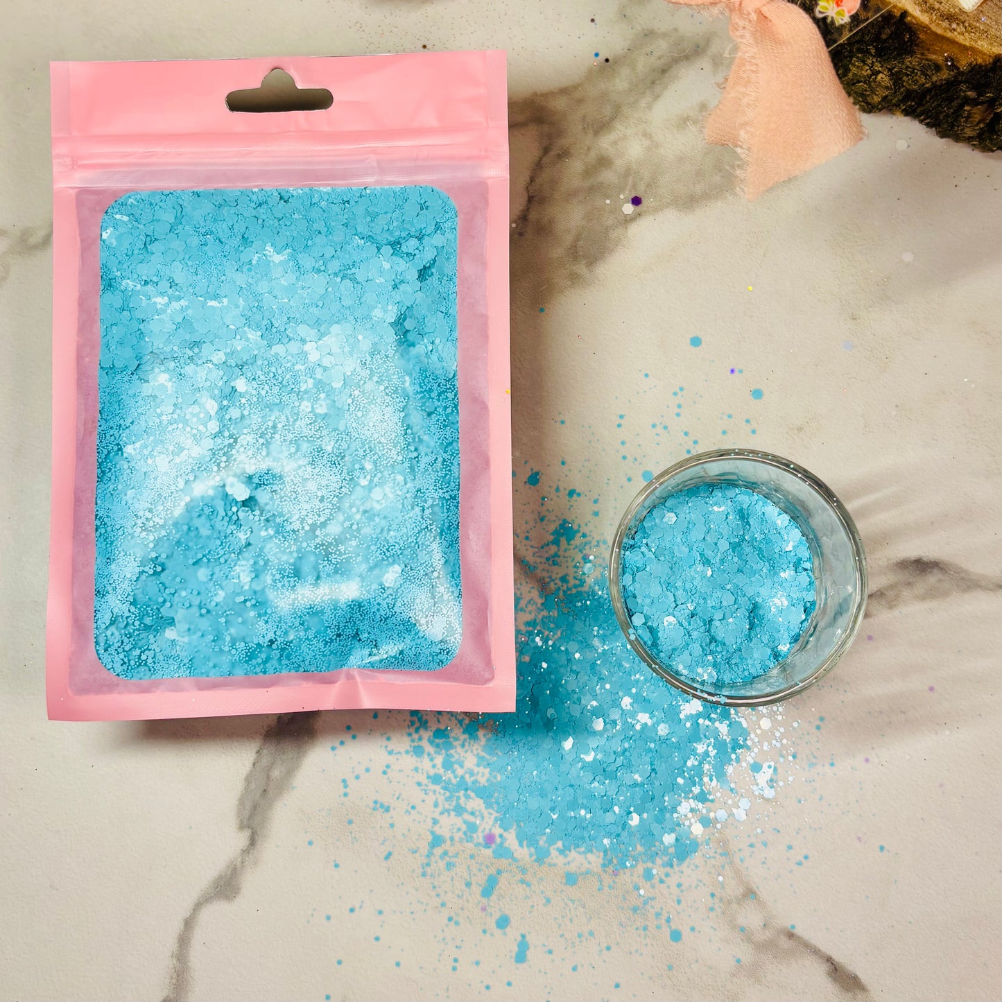 Paillettes mattes | Bleu clair