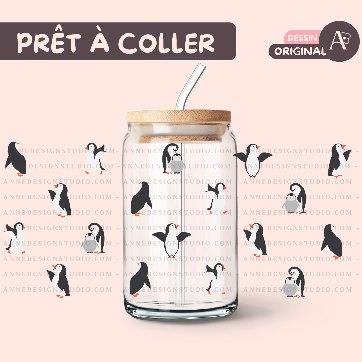 Autocollants UV DTF | Pinguoins