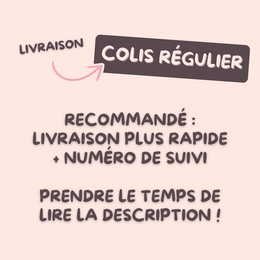 Livraison – Colis régulier (Avec suivi)