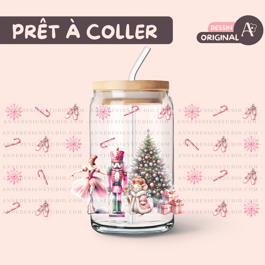 Autocollants UV DTF | Pink ballerine