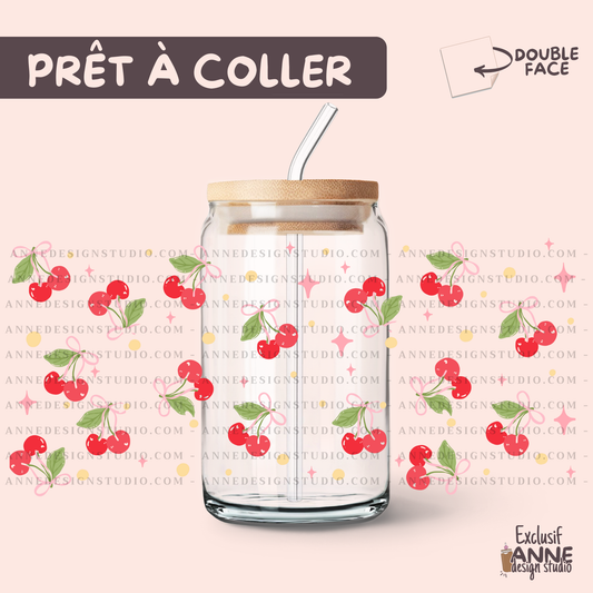 Autocollants UV DTF | Cherry coquette