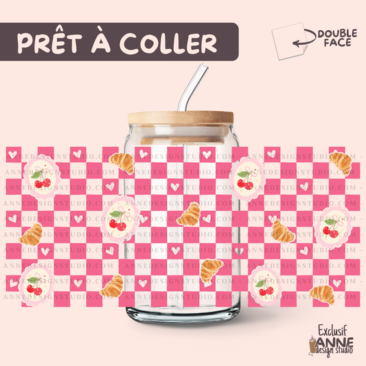 Autocollants UV DTF | Carré & cerises