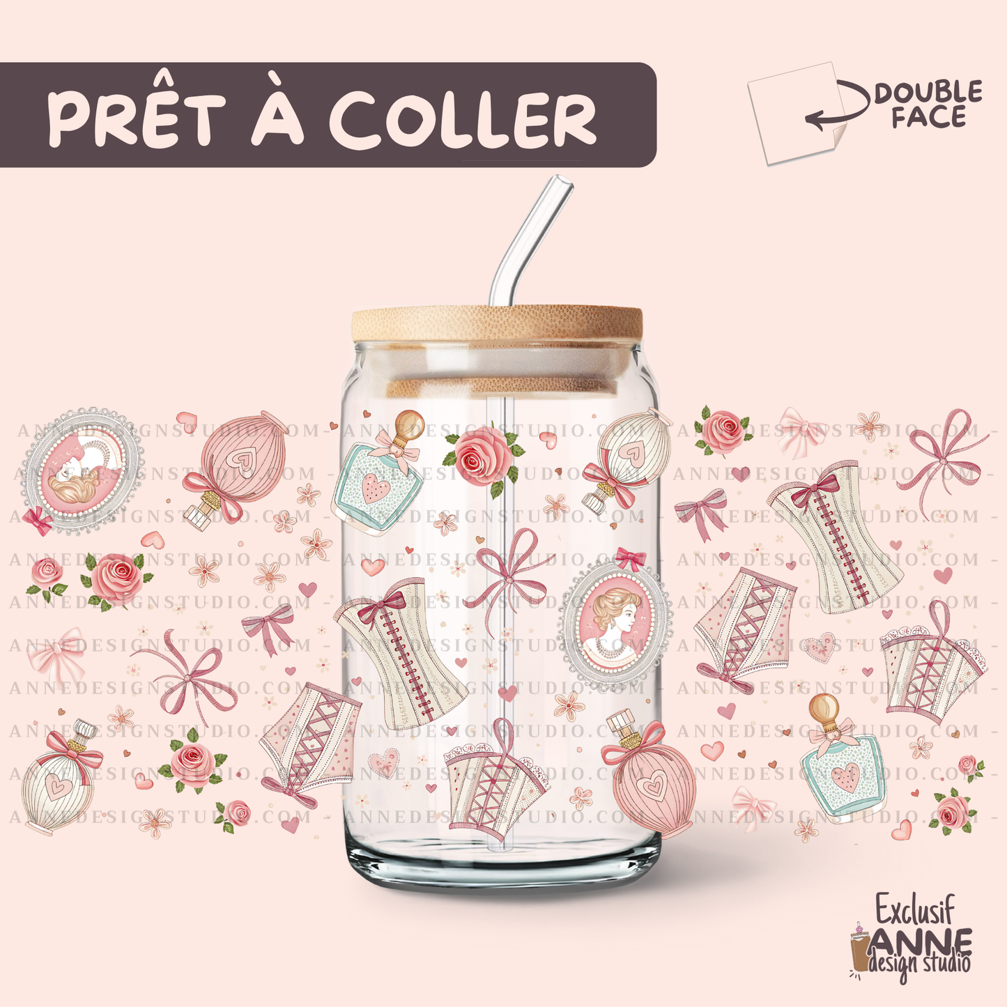 Autocollants UV DTF | Corsets & parfums