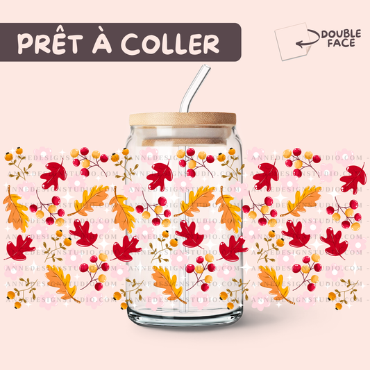 Autocollants UV DTF | Feuilles d'hiver