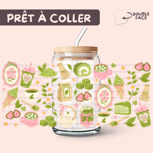 Autocollants UV DTF | Matcha time