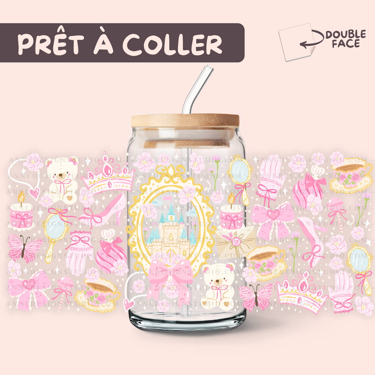 Autocollants UV DTF | Ma princesse