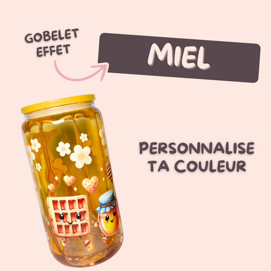 Personnalise ton gobelet effet miel