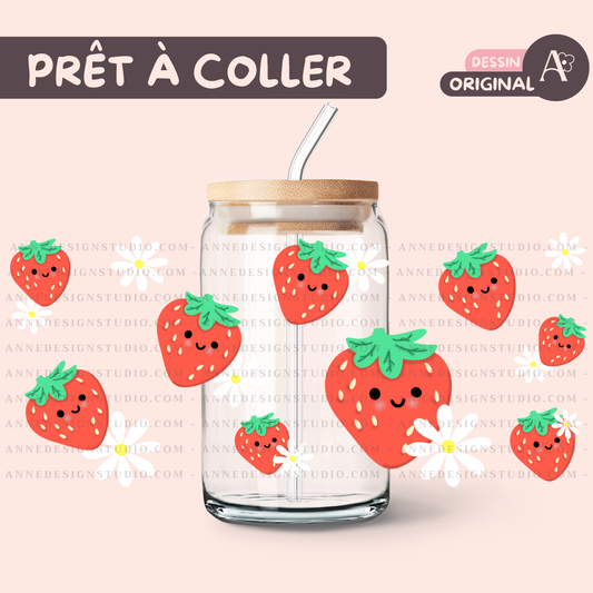 Autocollants UV DTF | Fraises