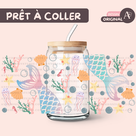 Autocollants UV DTF | Sirène