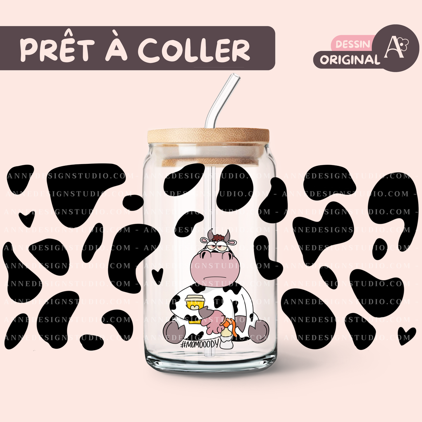 Autocollants UV DTF | Vaches TAE