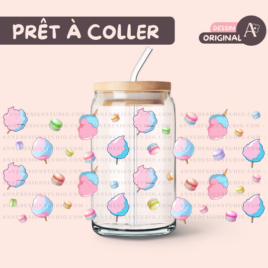 Autocollants UV DTF | Barbe à papa