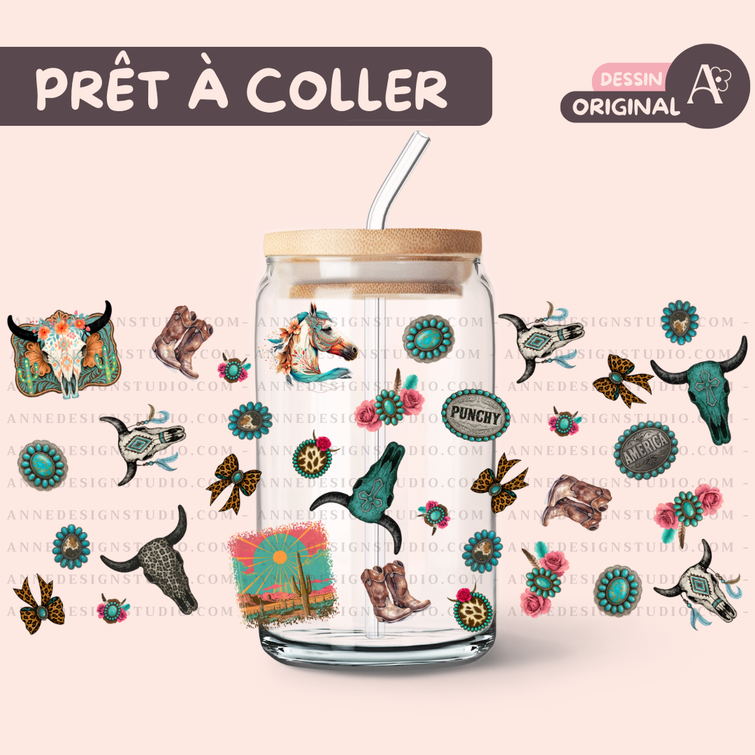 Autocollants UV DTF | Western