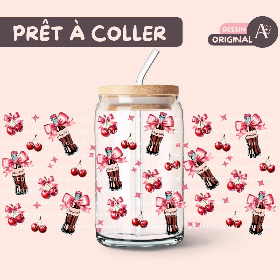 Autocollants UV DTF | Cherry Coke