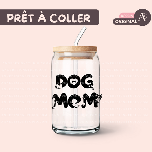 Autocollants UV DTF | Dog mom