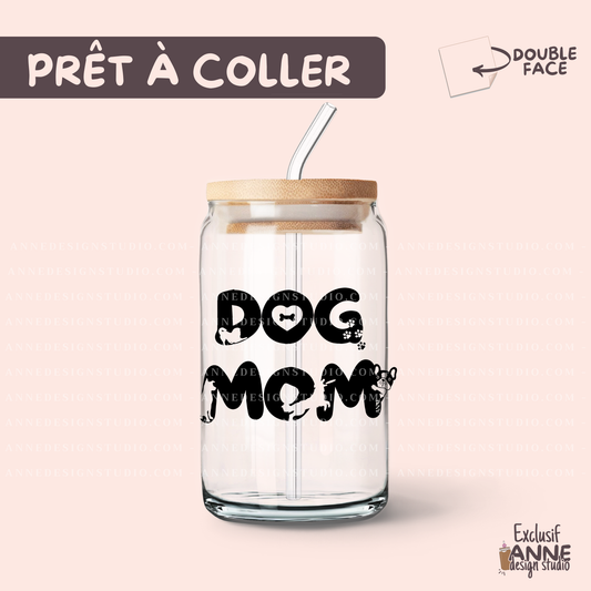 Autocollants UV DTF | Dog mom