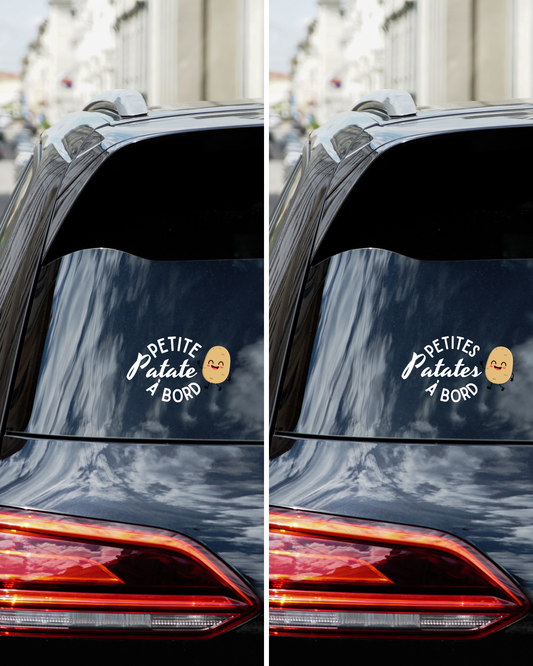 Autocollant pour voiture - Petite patate
