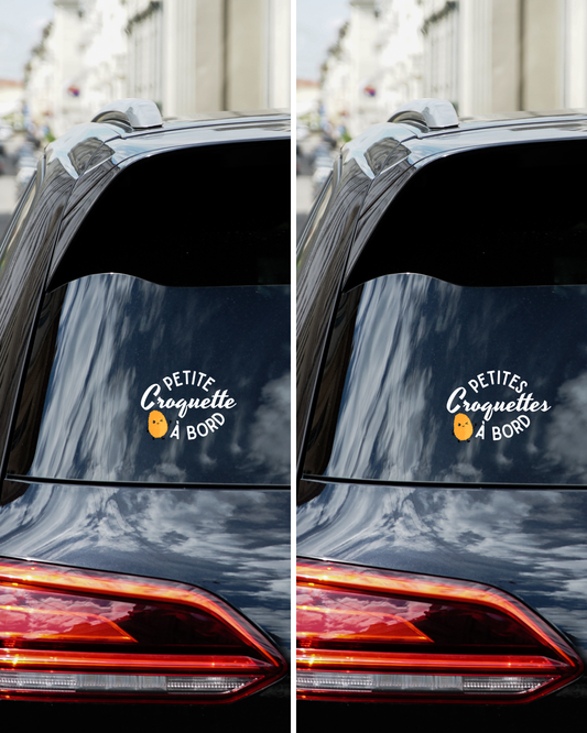 Autocollant pour voiture - Petite croquette