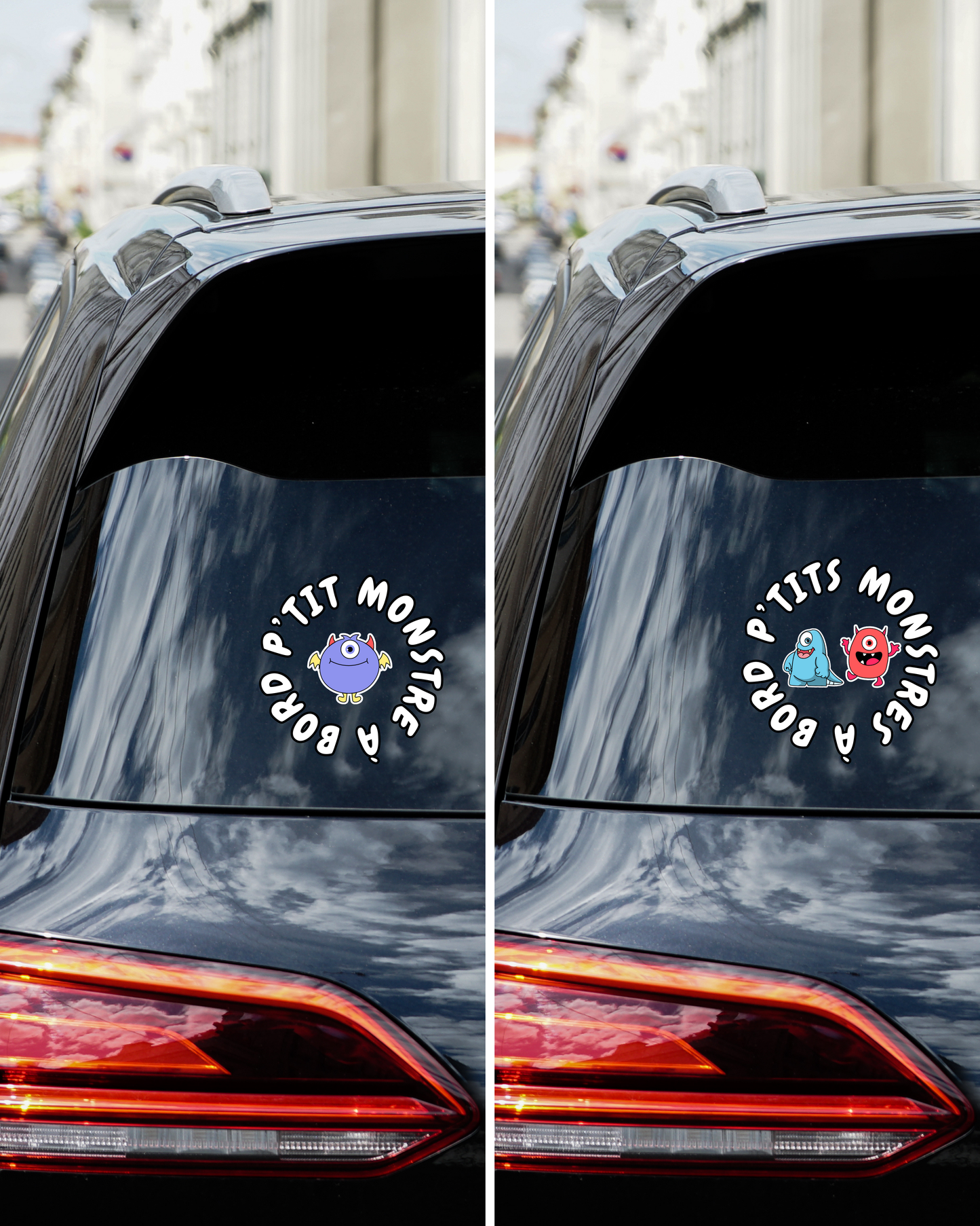 Autocollant pour voiture - Petit monstre