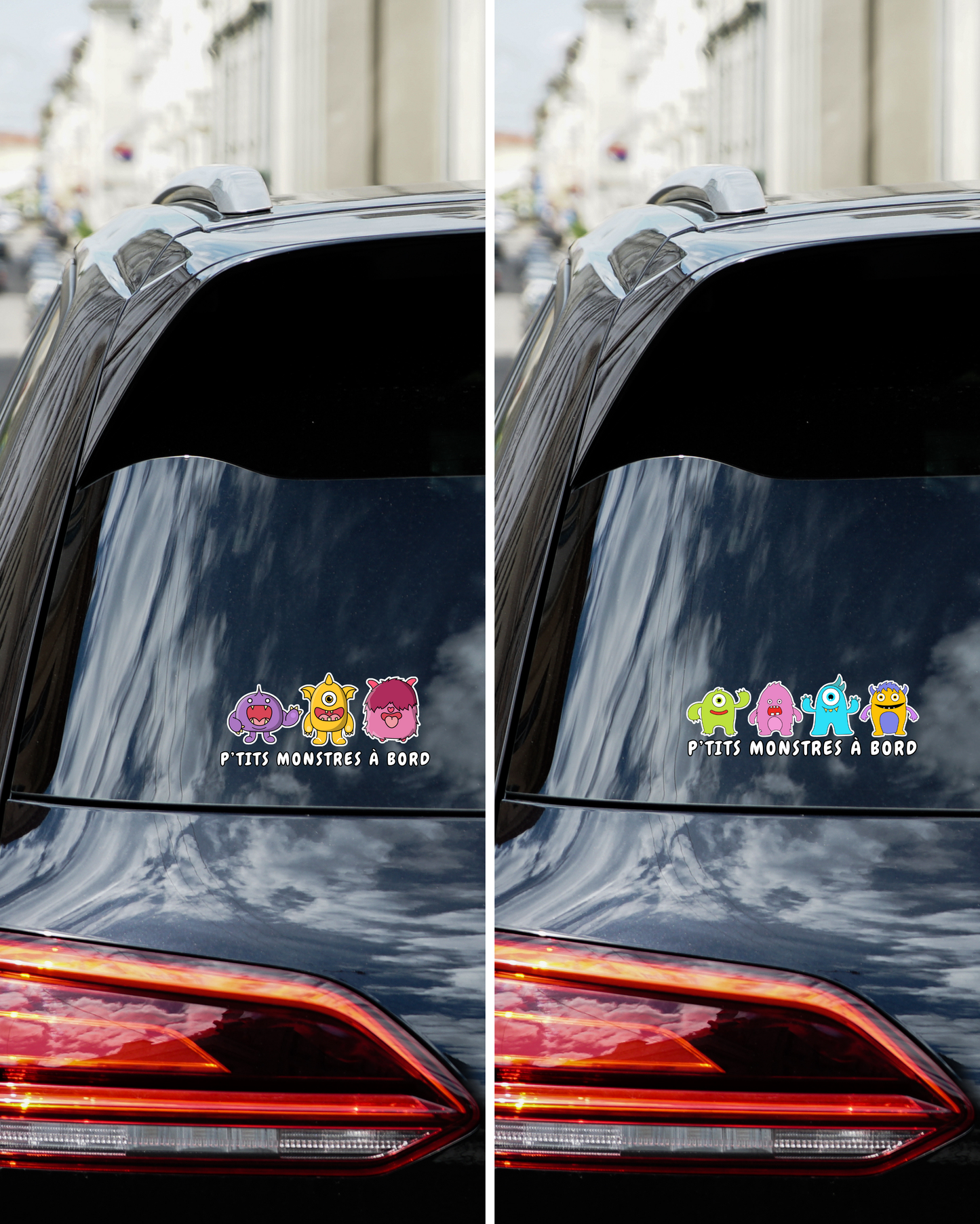 Autocollant pour voiture - Petit monstre
