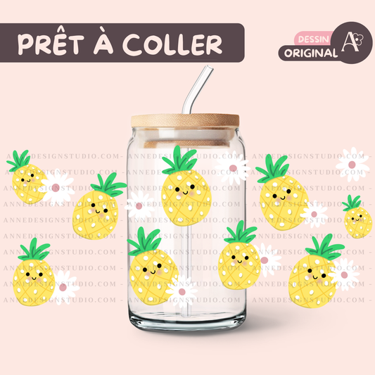 Autocollants UV DTF | Ananas