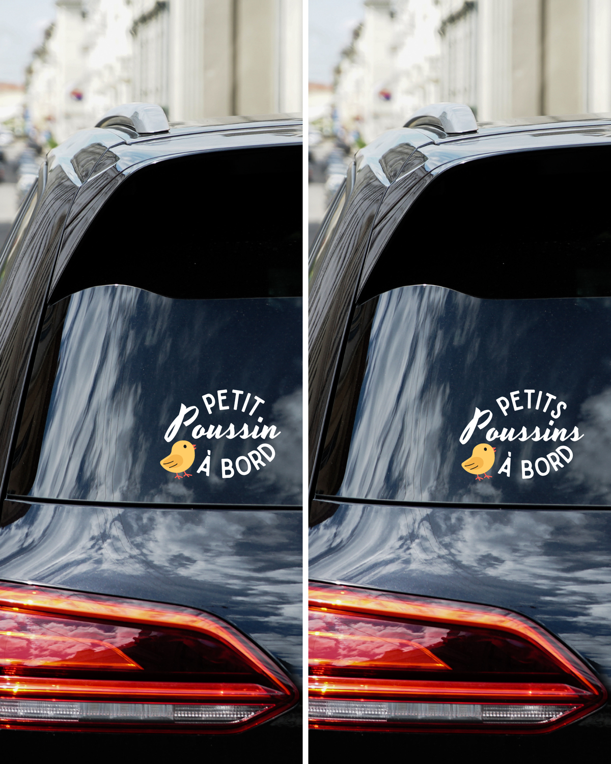 Autocollant pour voiture - Petit poussin