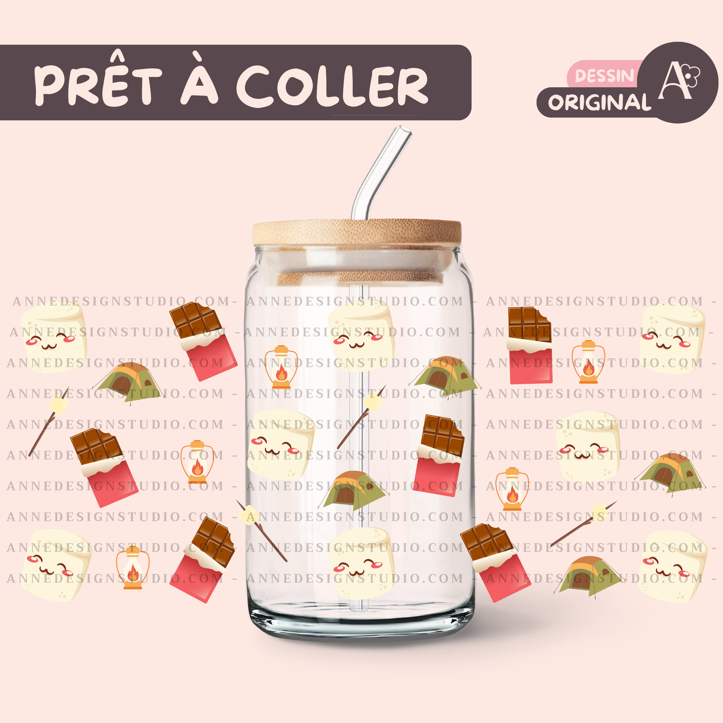 Autocollants UV DTF | Camping