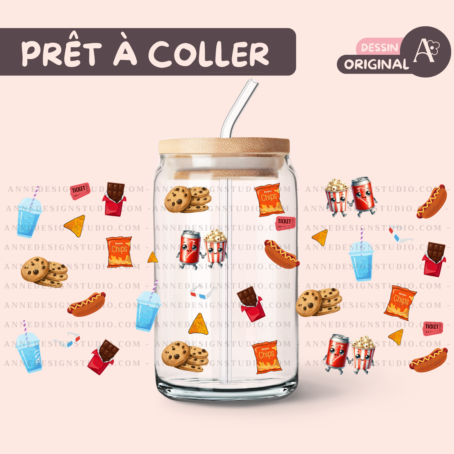 Autocollants UV DTF | Cinéma