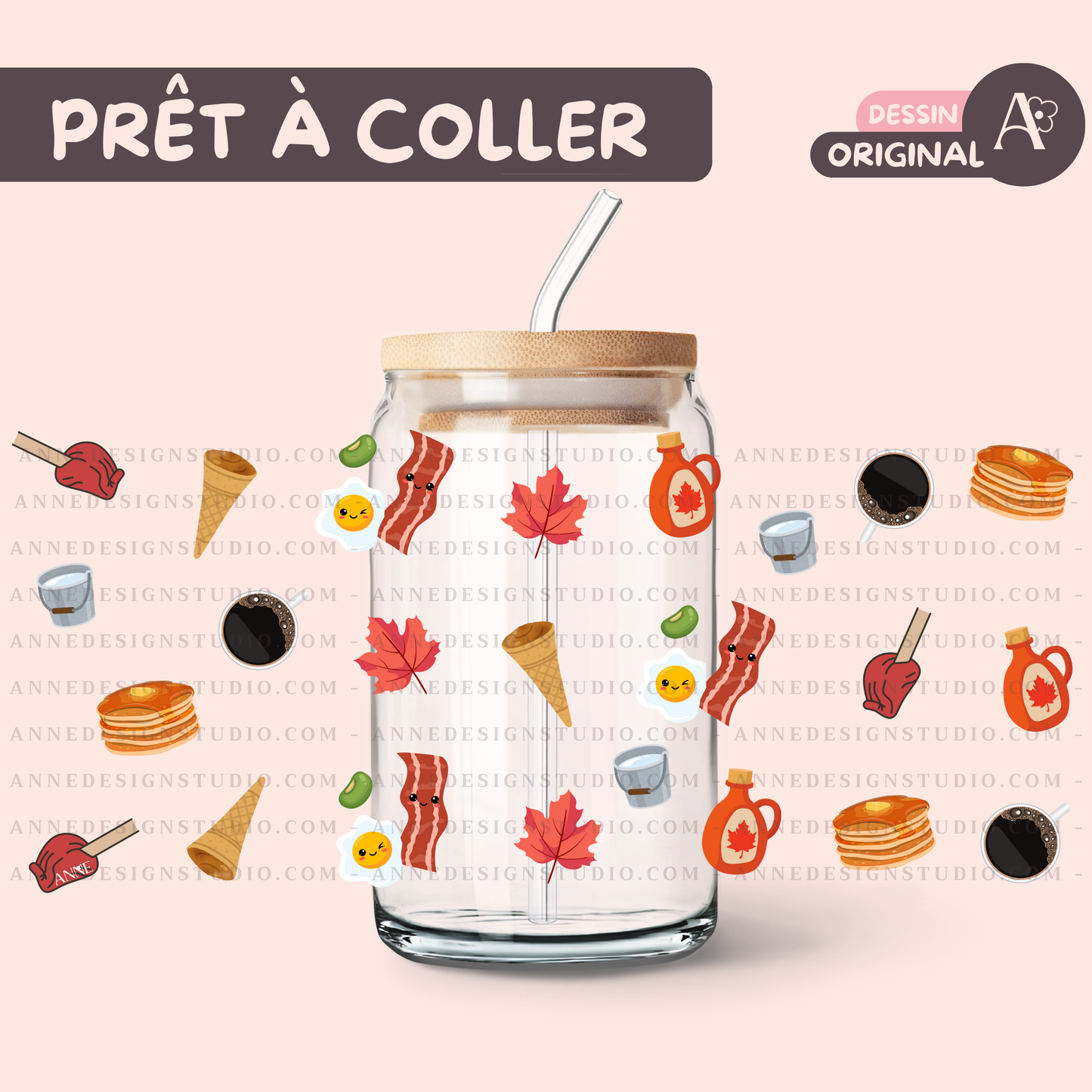 Autocollants UV DTF | Cabane à sucre