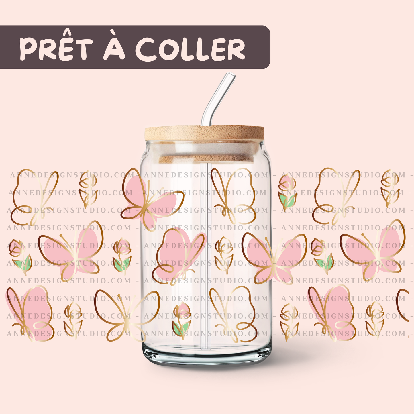 Autocollants UV DTF | Papillons