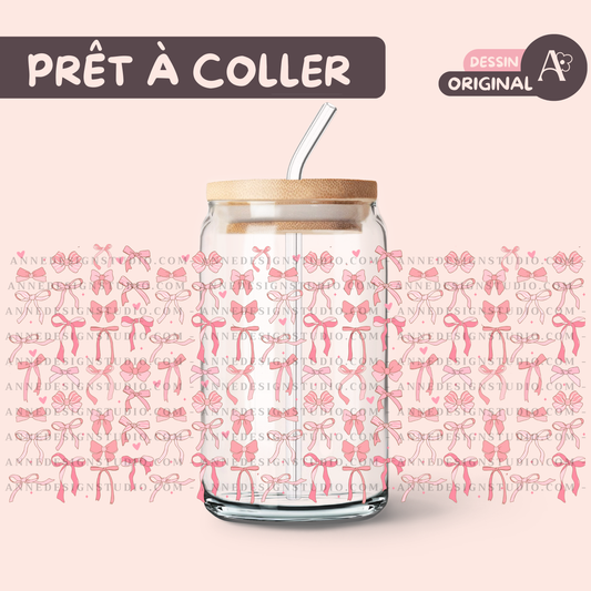 Autocollants UV DTF | Pink bow