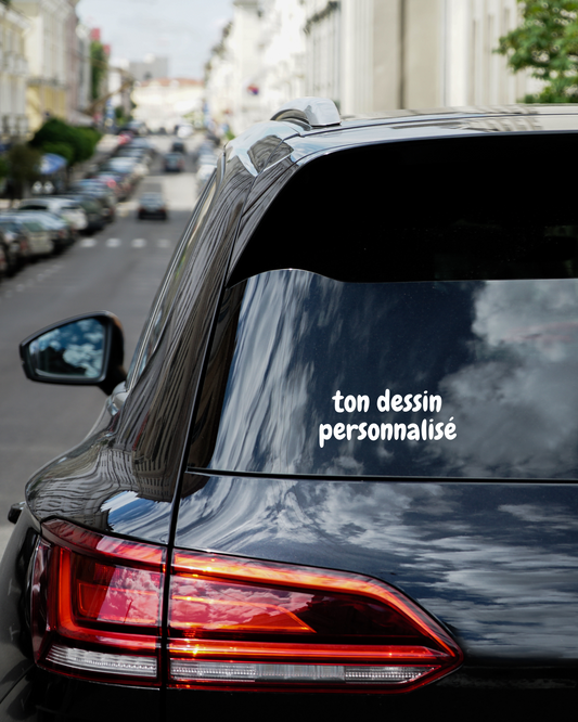 Autocollant pour voiture personnalisé