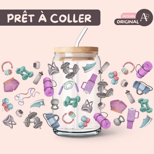 Autocollants UV DTF | Fit Girl