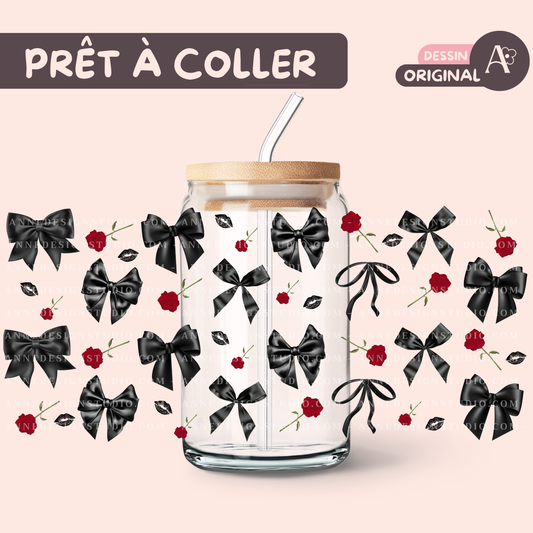 Autocollants UV DTF | Black bow