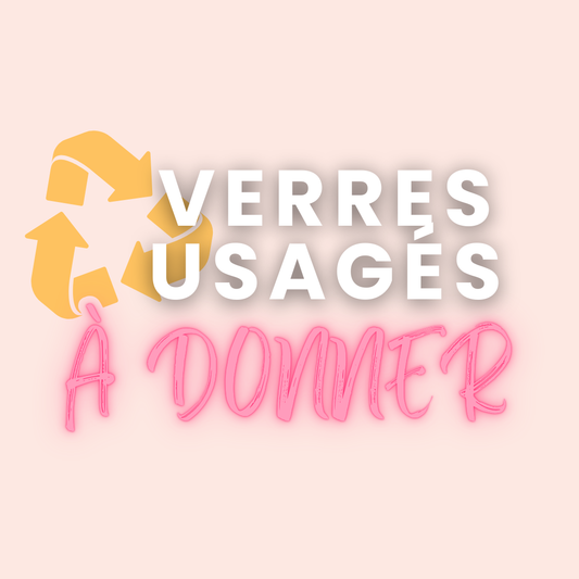 Verres usagés à donner