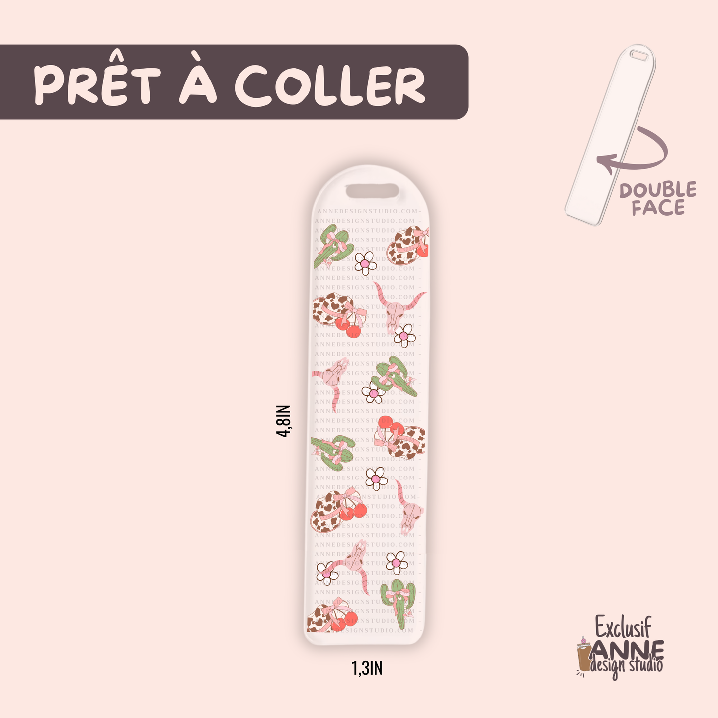 Autocollants pour signet UV DTF | Cowgirl