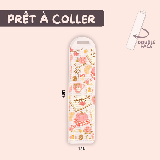Autocollants pour signet UV DTF | Fall in love