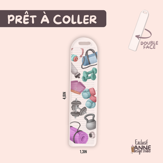 Autocollants pour signet UV DTF | Fit girl
