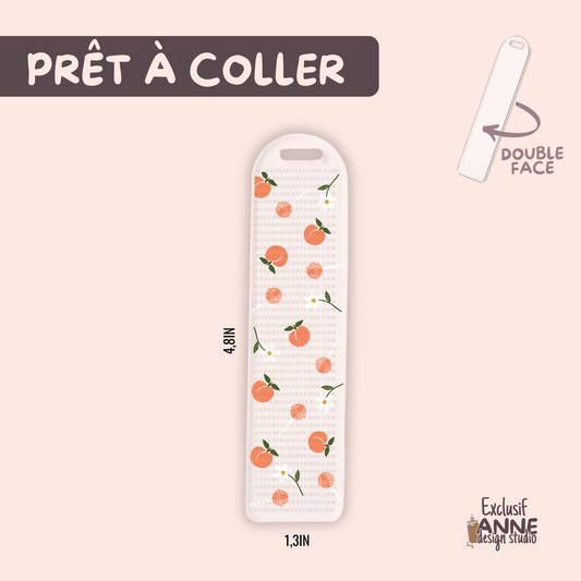 Autocollants pour signet UV DTF | Pêches