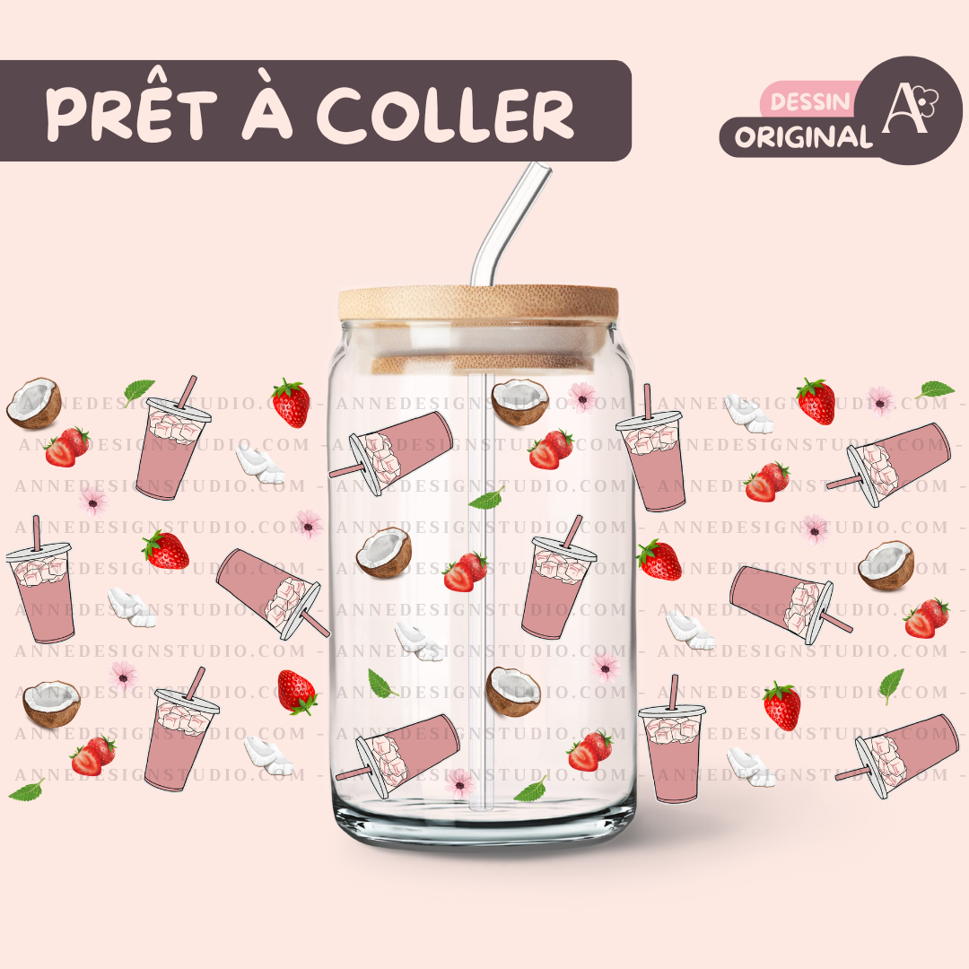 Autocollants UV DTF | Coco Fraise Marina