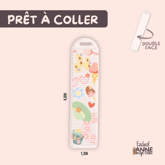 Autocollants pour signet UV DTF | Plage