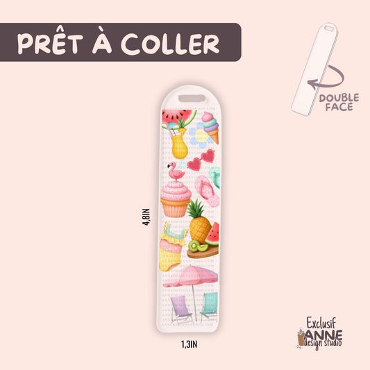 Autocollants pour signet UV DTF | Pool party
