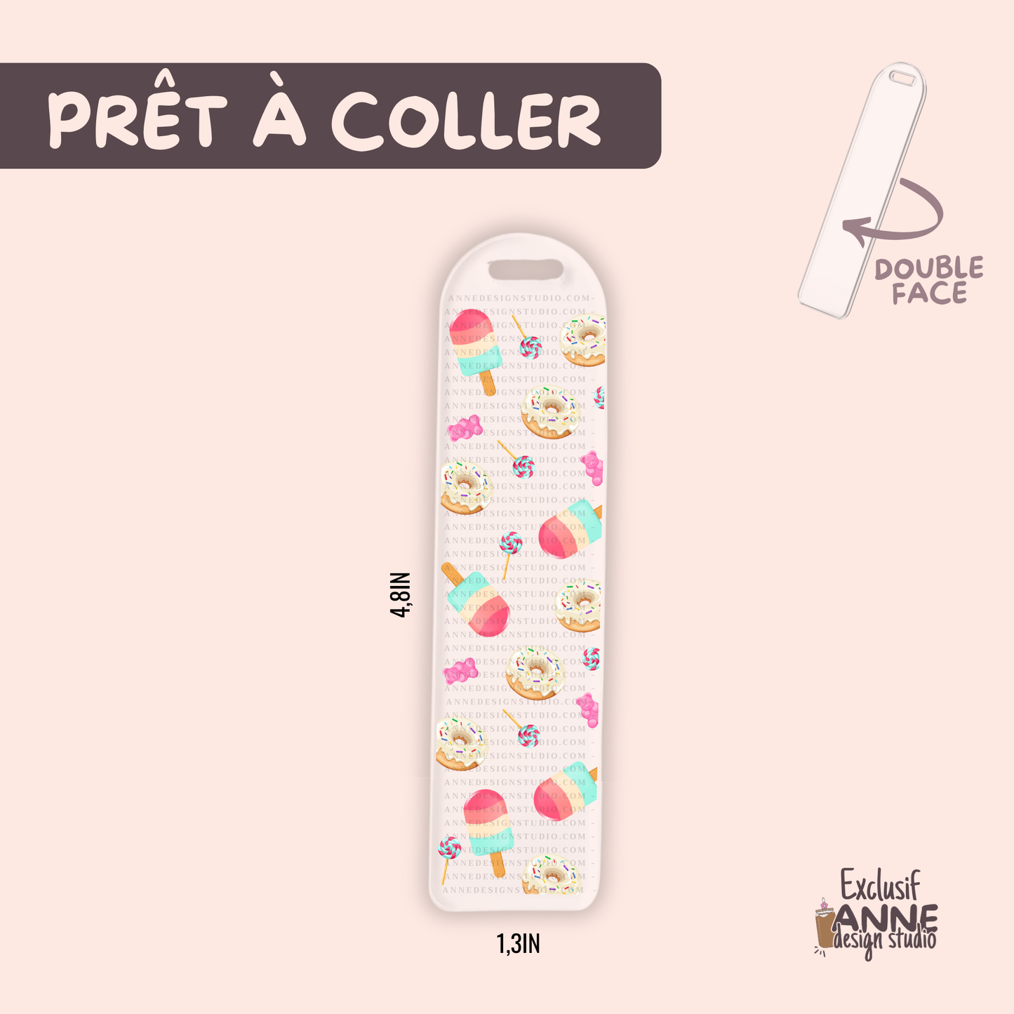 Autocollants pour signet UV DTF | Popsicle & beigne