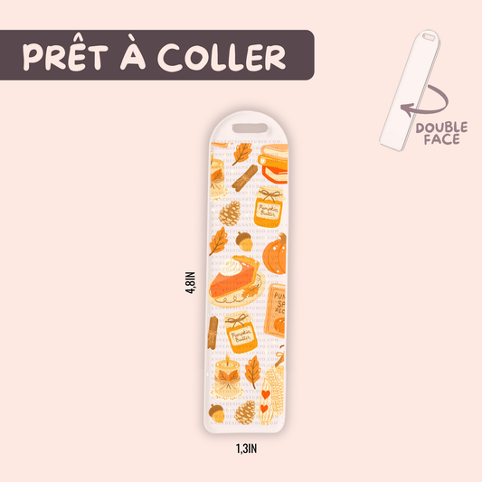 Autocollants pour signet UV DTF | Pumpkin spice