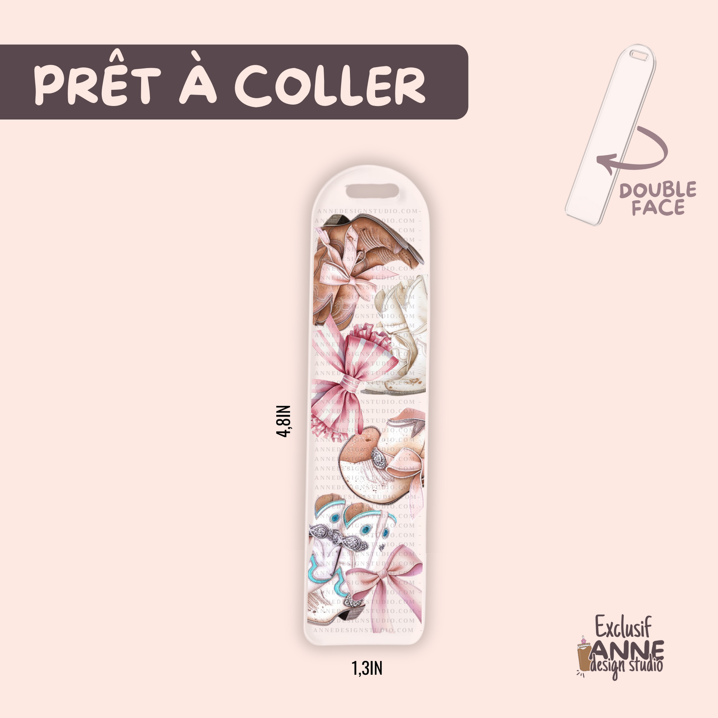Autocollants pour signet UV DTF | Western Chic