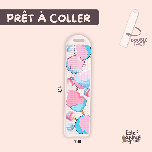 Autocollants pour signet UV DTF | Barbe à papa